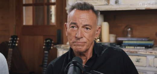 Picture of Bruce Springsteen wearing a black top