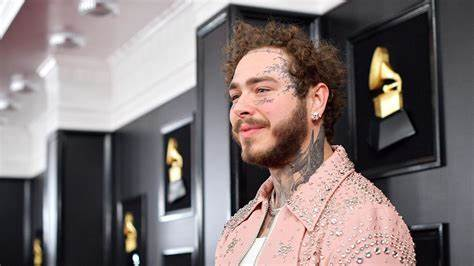 Post Malone in front of music awards