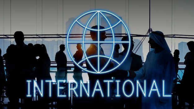 International relations graphic sign concept
